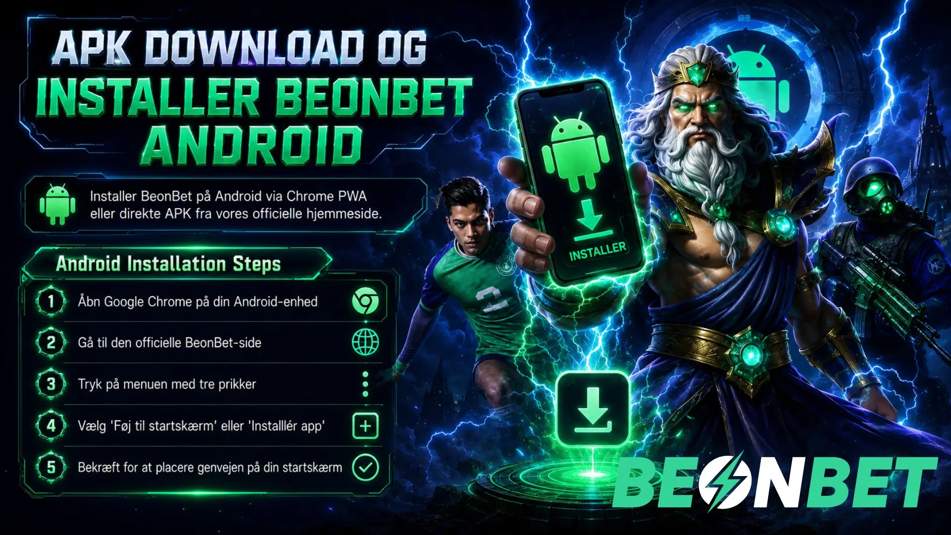 BeonBet Android APK download guide med trinvis vejledning til installation af mobil casino app